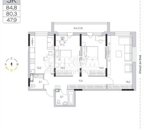 3-комн. квартира