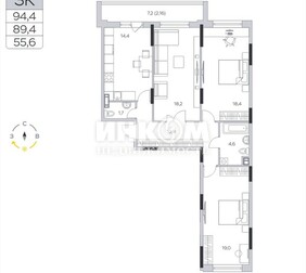 3-комн. квартира