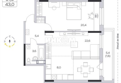 2-комн. квартира