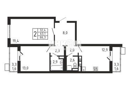 2-комн. квартира