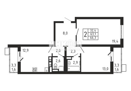 2-комн. квартира