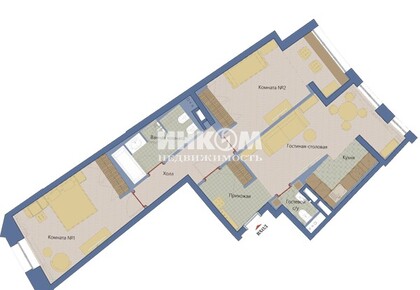 3-комн. квартира