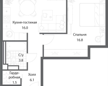 Купить однокомнатную квартиру в Москве, Андропова пр-кт